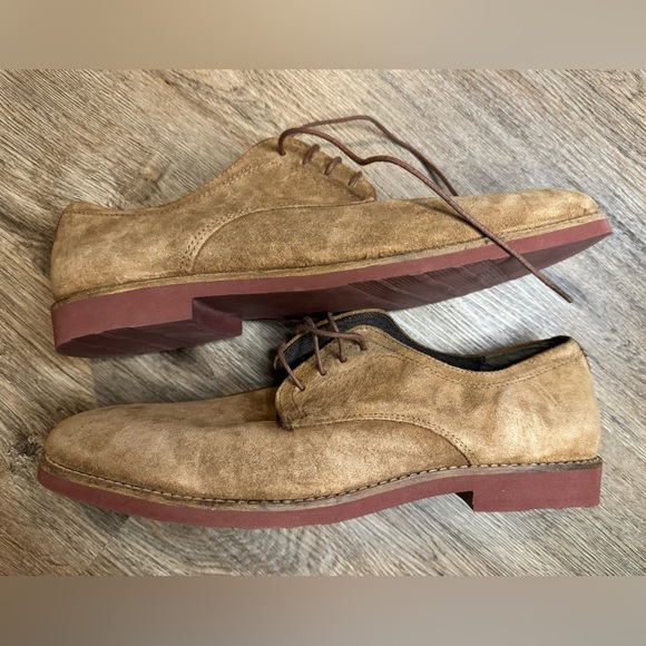 Men’s Shoes Red Tape Bromham Tan Suede Smart Casual Lace Uo Work Dress Shoes 10 - Picture 5 of 9
